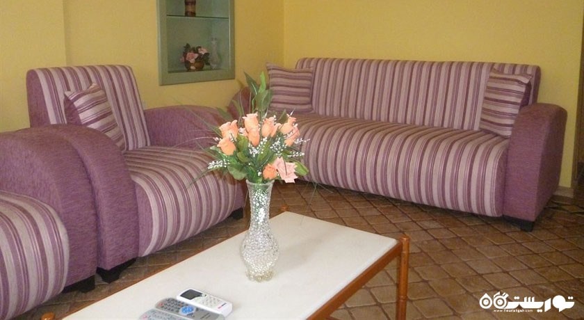 محوطه نشیمن آپارتمان تک خوابه